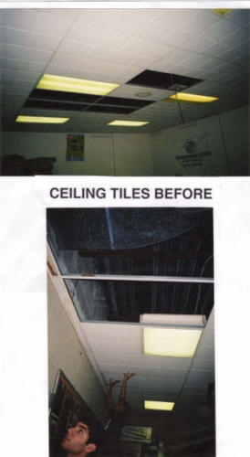 eagle ceiling tiles before  2 